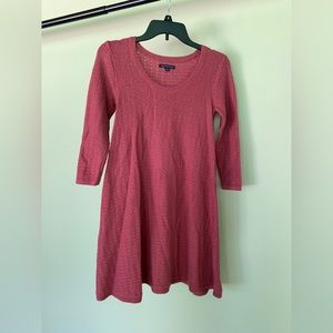 American Eagle - Deep Red sweater dress with 3/4 sleeves - size S